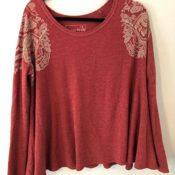 Free People Sweaters - Free People We The Free waffle shirt